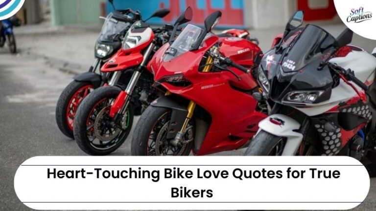 250+ Heart-Touching Bike Love Quotes for True Bikers