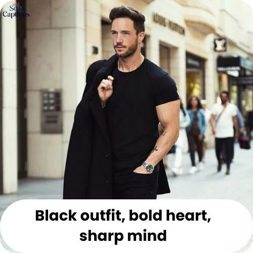 Captions for Black Outfit to Show Style, Confidence & Attitude