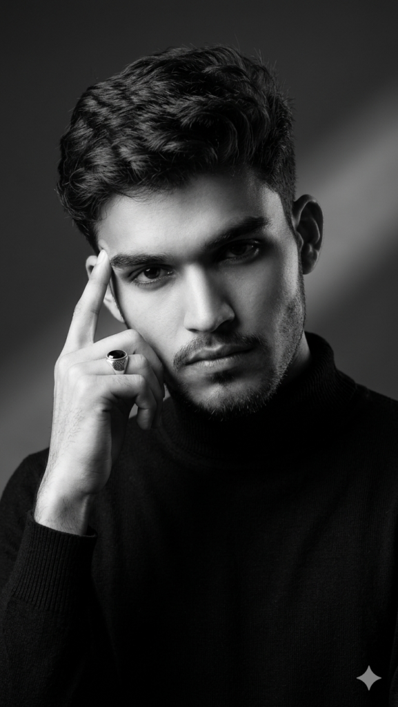 Ultra-Real Black & White Editorial Portrait (Magazine Level)